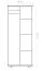 kledingkast massief grenen, natuur Junco 14B - Afmetingen 195 x 92 x 59 cm (H x B x D)