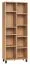 Open kast / boekenkast 24, kleur: eik - Afmetingen: 195 x 76 x 38 cm (h x b x d)