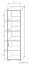 Highboard kast Curug 20, kleur: notelaar / iep - afmetingen: 188 x 50 x 34 cm (H x B x D)