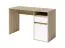 Eenvoudig bureau met witte fronten Agia 02, kleur: eiken Sonoma / wit, één lade, één deur, afmetingen: 74 x 120 x 50 cm, voor kantoor