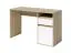 Eenvoudig bureau met witte fronten Agia 02, kleur: eiken Sonoma / wit, één lade, één deur, afmetingen: 74 x 120 x 50 cm, voor kantoor