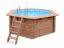 Houten zwembad Verano 01 - Set gemaakt van KDI vurenhout - Afmeting (cm): 307 x 355 x 116 (L x B x H), incl. pomp & zandfilter