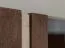 Vitrinekast / Kleur: Tabacco / Massief hout / Geolied eikenhout / Travertijnsteen / incl. LED verlichting / Achterwand: HDF / 120 x 41 x 140 cm