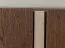 Vitrinekast / Kleur: Tabacco / Massief hout / Geolied eikenhout / Travertijnsteen / incl. LED verlichting / Achterwand: HDF / 120 x 41 x 140 cm