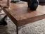 Handgemaakte salontafel van massief sheeshamhout Apolo 181, kleur: sheesham / chroom - Afmetingen: 40 x 60 x 120 cm (H x B x D)