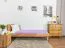 Futonbed / massief houten bed Wooden Nature 02 eikenhout geolied - ligvlak 100 x 200 cm (B x L) 