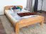 Tweepersoonsbed / logeerbed Wooden Nature 140 massief beuken natuur, incl. lattenbodem - 160 x 200 cm (B x L)