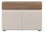 sideboard kast / ladekast Papauta 20, kleur: Cashmere / donker eiken - afmetingen: 86 x 118 x 45 cm (H x B x D)