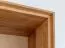 Vitrine kast Sienne 01, linksdraaiende deur, in geolied wild eiken, 205 x 43 x 37 cm, 1 deur, 5 schappen, 6 vakken, push-to-open systeem, massief hout