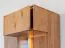 Vitrine kast Sienne 01, linksdraaiende deur, in geolied wild eiken, 205 x 43 x 37 cm, 1 deur, 5 schappen, 6 vakken, push-to-open systeem, massief hout