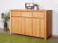 Ladenkast Tasman 14 in massief geolied beuken kernhout - Afmetingen: 77 x 115 x 45 cm (H x B x D)