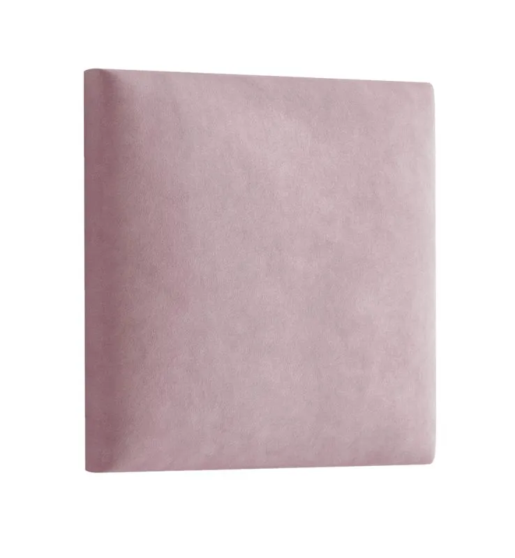 Gestoffeerde panelen, set van 10, kleur: roze, bekleding: velours, maten: 38 x 40 cm