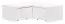 Jugendzimmer - Ecklowboard Marincho 13, Farbe: Weiß - Abmessungen: 35 x 105 x 106 cm (H x B x T)