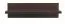 wandplank / hangrek Estero 01, kleur: wengé - 19 x 65 x 19 cm (h x b x d)