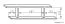 wandrek / hangplank Grogol 07, kleur: elzen - afmetingen: 24 x 90 x 20 cm (H x B x D)