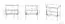 Nachtkastje Roanoke 07, kleur: wit / glanzend wit - Afmetingen: 53 x 50 x 34 cm (H x B x D), met 1 lade en 1 schap