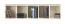 Hängeregal Namur 12, Farbe: Beige - Abmessungen: 30 x 125 x 30 cm (H x B x T)