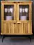 Vitrine bordenkast Rolleston 21 geolied massief wild eiken - Afmetingen: 117 x 97 x 46 cm (H x B x D)