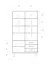 Open kast Kumeu 61 geolied massief beuken kernhout - Afmetingen: 176 x 97 x 45 cm (H x B x D)
