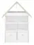 Kinderzimmer - Regal Egvad 13, Farbe: Weiß / Buche - Abmessungen: 136 x 101 x 40 cm (H x B x T), mit 2 Schubladen und 6 Fächern