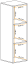 Modern wandmeubel Fardalen 08, kleur: Eik Wotan - Afmetingen: 120 x 30 x 30 cm (H x B x D), met push-to-open functie