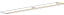 Wandplank Fardalen 33, kleur: wit - Afmetingen: 1,8 x 180 x 20 cm (H x B x D)