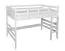 Hoogslaper voor volwassenen "Easy Premium Line" K23/n, massief beukenhout, wit deelbaar - ligvlak: 120 x 200 cm