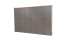 draaideurkast / kledingkast Lotofaga 18 , kleur: grijs / walnoten - 227 x 346 x 59 cm (H x B x D)