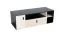 Jeugdkamer / tienerkamer - TV-onderkast Aalst 10, kleur: eiken / crème / zwart - Afmetingen: 40 x 120 x 50 cm (H x B x D)