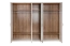 Draaideurkast / kleerkast Lotofaga 17, kleur: wit / walnoten - 227 x 291 x 59 cm (H x B x D)