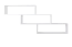 wandrek / hangplank massief grenen wit gelakt Junco 280 - Afmetingen 85 x 180 x 20 cm
