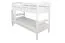 Stapelbed "Easy Premium Line" K18/n, hoofdbord met gaten, massief beuken wit - 90 x 200 cm, (L x B) deelbaar