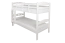 Etagenbett für Erwachsene "Easy Premium Line" K18/n, Kopfteil mit Löchern, Buche Vollholz massiv Weiß - 90 x 190 cm, (L x B) teilbar