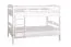 Stapelbed "Easy Premium Line" K19/n, hoofdbord en voeteneind met gaten, massief beuken wit - 90 x 200 cm (b x l), deelbaar