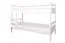 Stapelbed voor volwassenen "Easy Premium Line" K20/n, hoofdbord en voeteneind recht, massief beuken wit - 90 x 200 cm (B X L), deelbaar