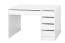 Schreibtisch Beja 01, Farbe: Weiß - 75 x 120 x 55 cm (H x B x T)