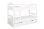 Etagenbett / Stockbett "Easy Premium Line" K21/n inkl. 2 Schubladen und 2 Abdeckblenden, Kopf- und Fußteil gerundet, Buche Vollholz massiv Weiß - 90 x 200 cm (B x L), teilbar
