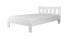Eenpersoonsbed / logeerbed massief wit grenen gelakt A21, incl. lattenbodem - afmeting 140 x 200 cm 
