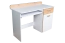 Jeugdkamer / tienerkamer - Bureau Dennis 10, Kleur: Ash / Wit - Afmetingen: 87 x 120 x 55 cm (H x B x D)