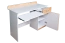Jeugdkamer / tienerkamer - Bureau Dennis 10, Kleur: Ash / Wit - Afmetingen: 87 x 120 x 55 cm (H x B x D)