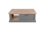 Couchtisch Lotofaga 14, Farbe: Grau / Walnuss - 110 x 61 x 40 cm (B x T x H)
