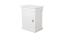 Nachtkastje Jabron 09, massief grenen, wit gelakt - 63 x 50 x 35 cm (H x B x D)