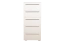 Kommode Siumu 17, Farbe: Beige / Beige Hochglanz - 135 x 60 x 45 cm (H x B x T)