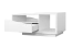 Couchtisch Patamea 05, Farbe: Weiß Hochglanz - 110 x 67 x 51 cm (B x T x H)