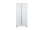 Draaideurkast / kledingkast Amanto 1, kleur: wit / Essen - Afmetingen: 200 x 90 x 52 cm (H x B x D)