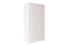 Kledingkast massief grenen, wit gelakt Junco 08B - Afmetingen 195 x 102 x 59 cm (H x B x D)