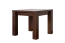 Kleine robuuste salontafel massief eiken Pirol 119, kleur walnoten, 50 x 60 x 60 cm, duurzaam en stabiel, eenvoudige montage, hoge houtkwaliteit