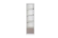 openkast Alwiru 08, kleur: wit grenen / grijs - 197 x 50 x 44 cm (h x b x d)
