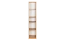 Jugendzimmer - Regal Alard 11, Farbe: Eiche / Weiß - Abmessungen: 171 x 35 x 36 cm (H x B x T)