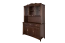 Ruime vitrinekast massief grenen Turakos 08, kleur walnoot, 214 x 150 x 50 cm, met 5 deuren en 5 laden, veel opbergruimte, hoogwaardige afwerking